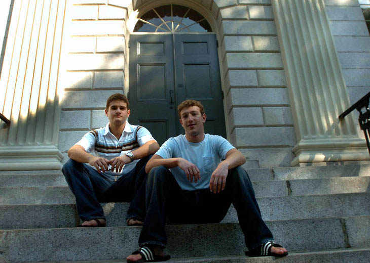 21st century photos - Mark Zuckerberg and Dustin Moscovitz in 2004, after they had just lauched FaceBook.