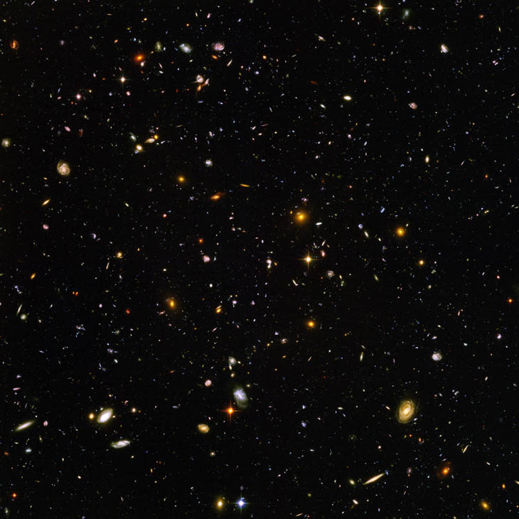 21st century photos - The Hubble Telescope takes a picture of what the universe looked like 13 billion years ago [2004]
