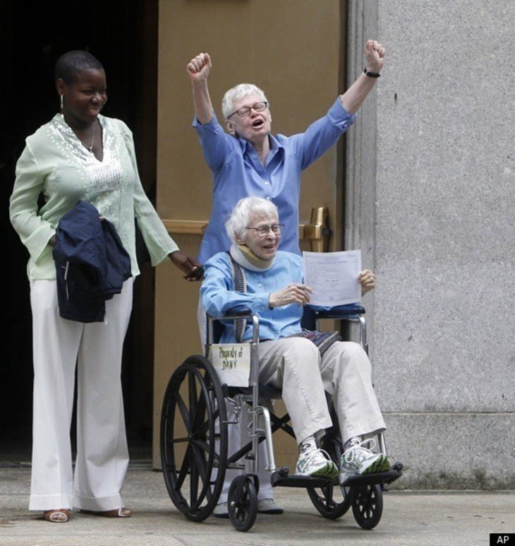 Phyllis Siegel, 76, and Connie Kopelov, 84, are finally able to get married in New York.