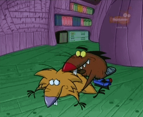 Childhood Shows Memory Ruined - They're just wrestling on The Angry Beavers.