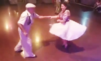 This Old Couple SHOCKS Everyone When They Walks On The Dance Floor! OMG!