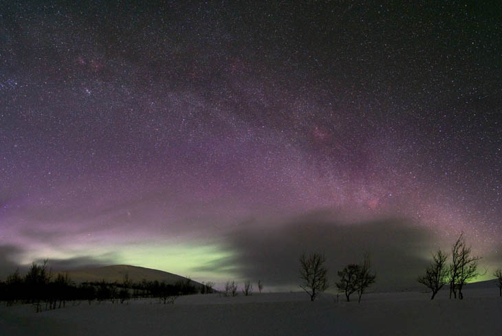 Night sky in Sweden