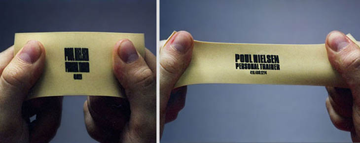 Smartest business cards - Personal trainer’s business card.