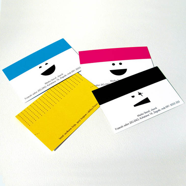 A hair dresser’s business card. Give the card any style you like!