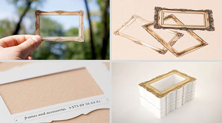 Smartest business cards - Picture frame business cards.