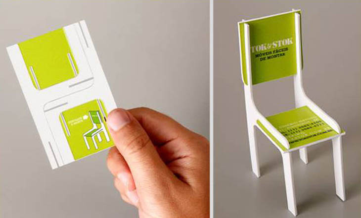 Smartest business cards - Toy Chair Business Card