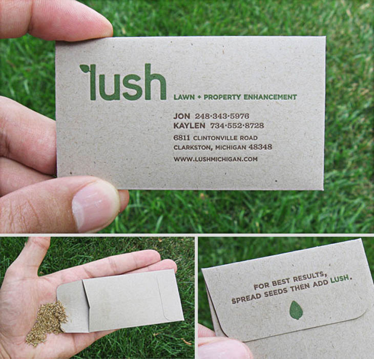 Seed packet to make your lawn more Lush.