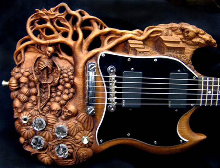 Carved Guitars by Doug Rowell