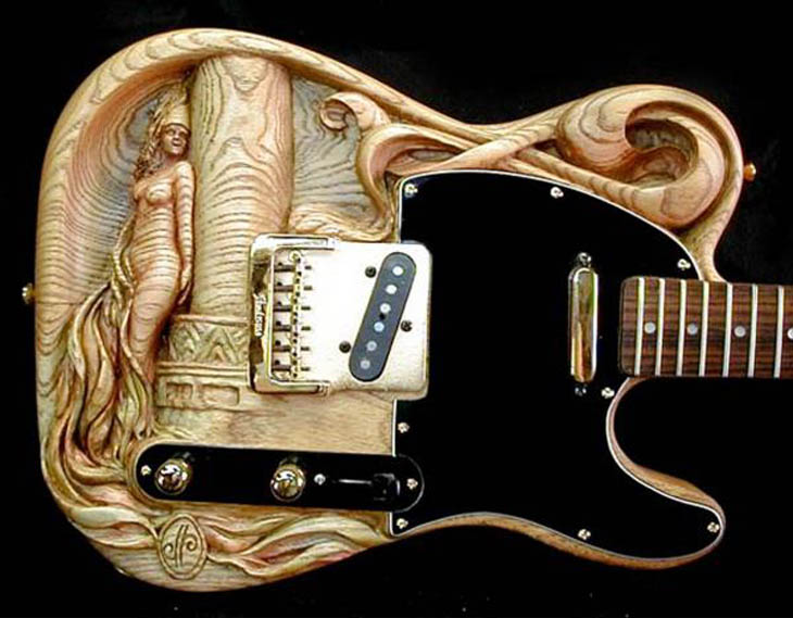 Carved Guitars by Doug Rowell