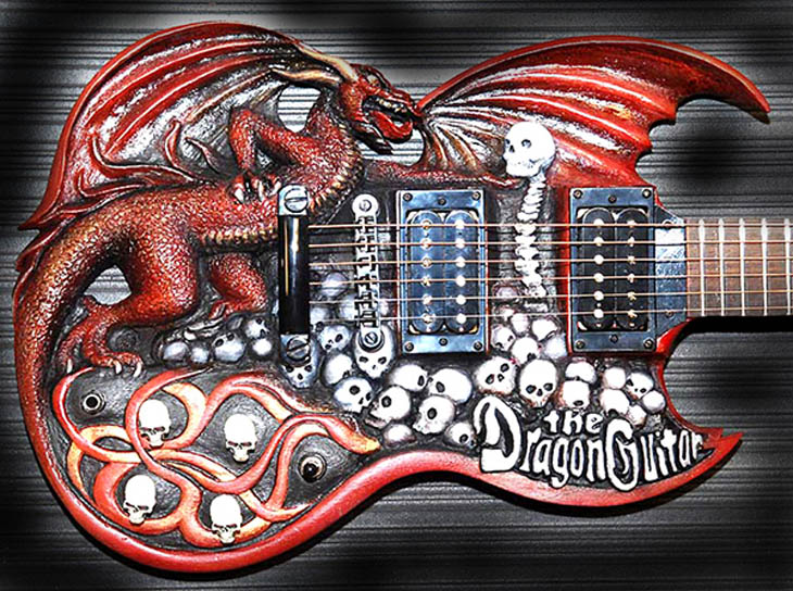 Carved Guitars by Doug Rowell