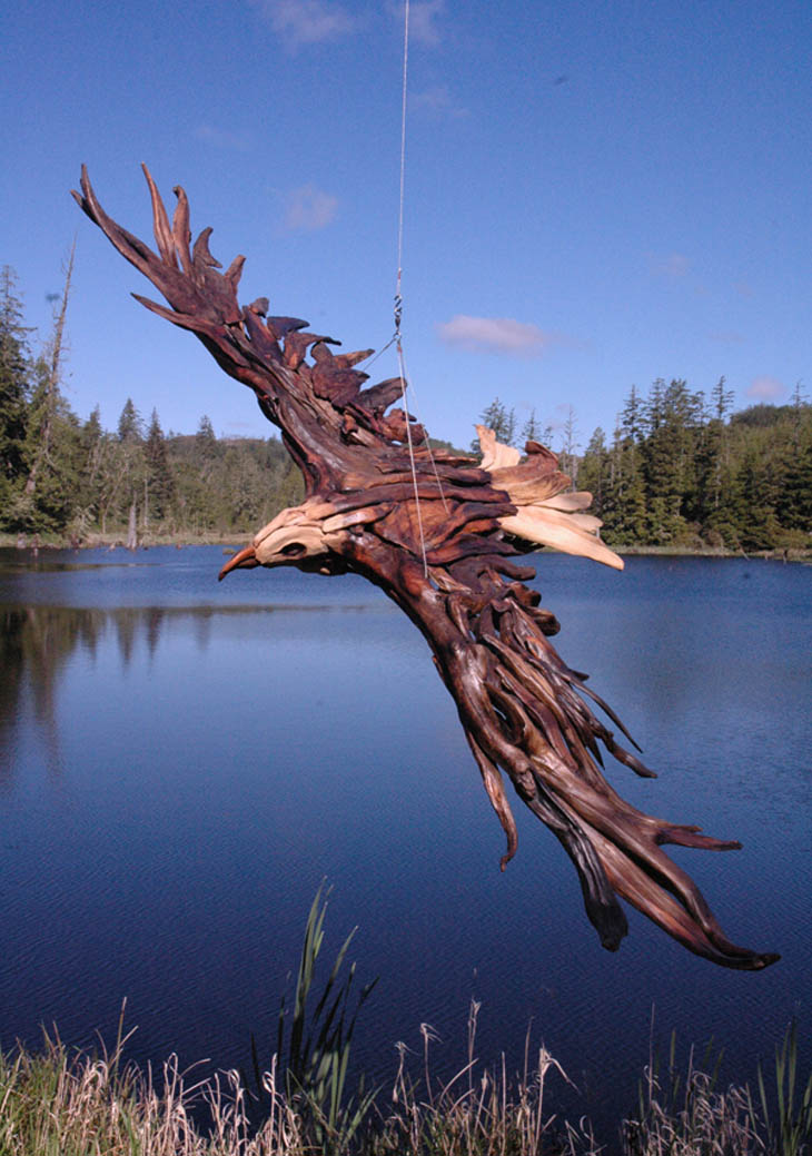 Driftwood Sculptures by Jeff Uitto