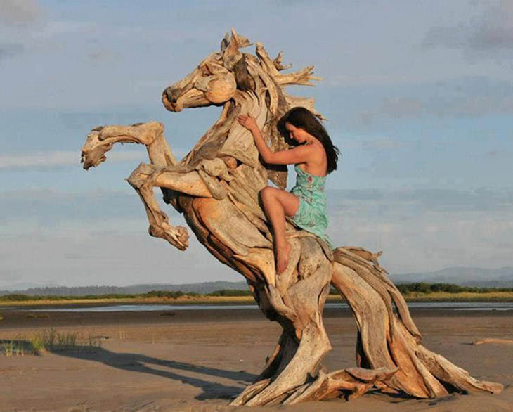 Driftwood Sculptures by Jeff Uitto