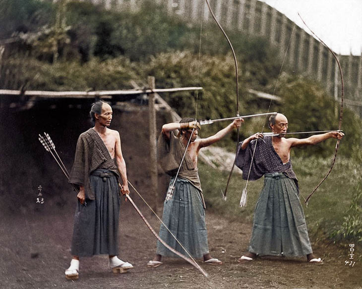 Japanese Archers circa 1860