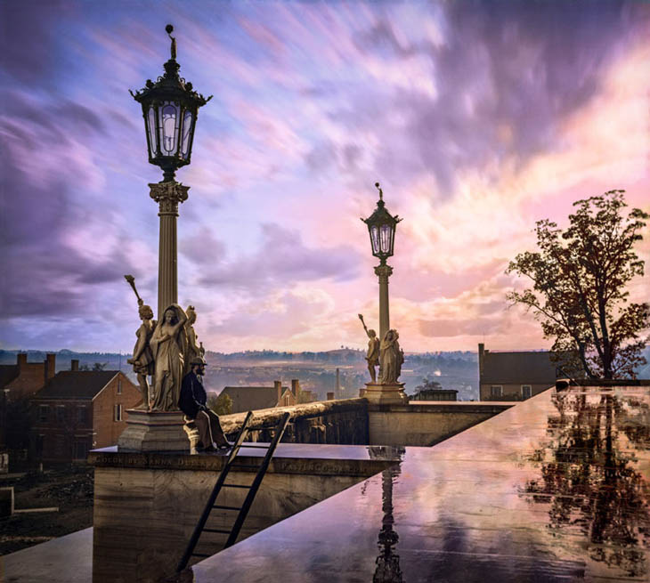 View from Capitol in Nashville, Tennessee During the Civil War, 1864