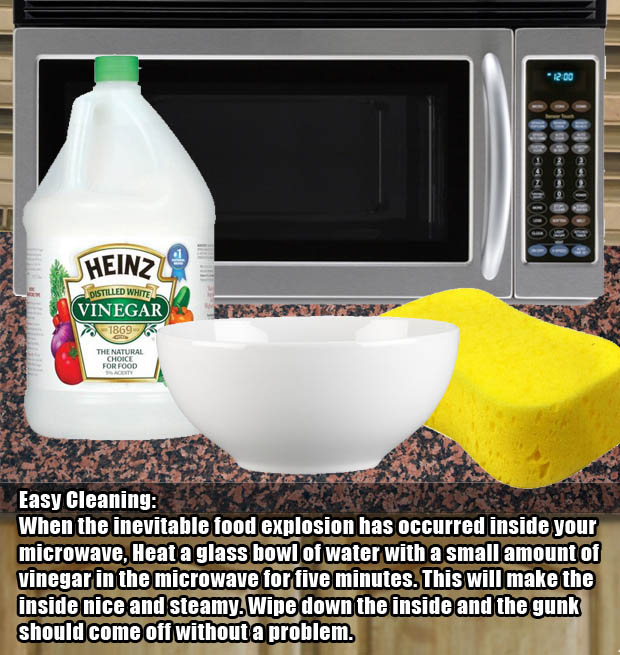 Easy way to clean a disgusting microwave.