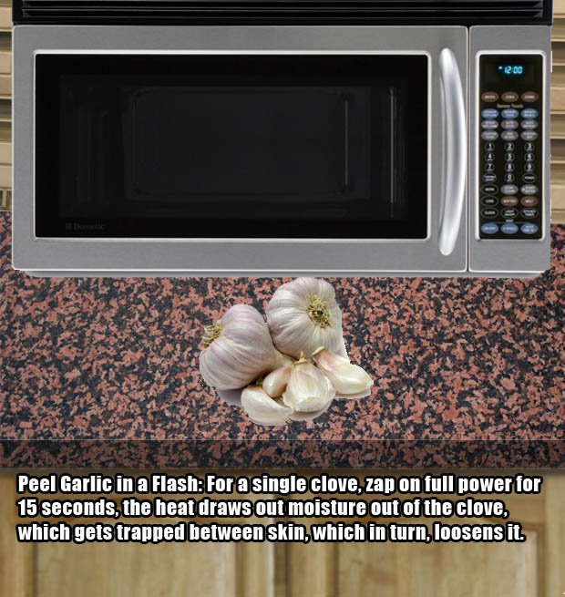 Peel garlic quickly and easily.