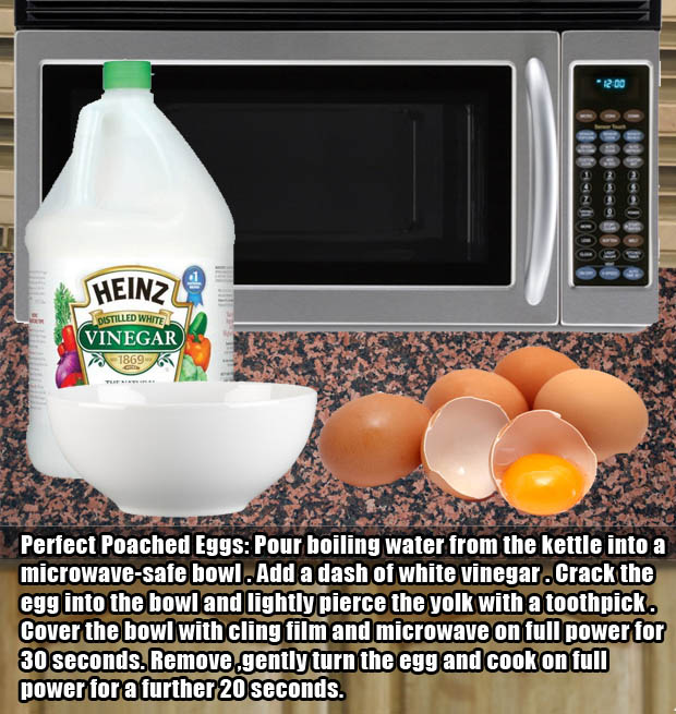 Microwave hacks - Poach eggs without making a mess.