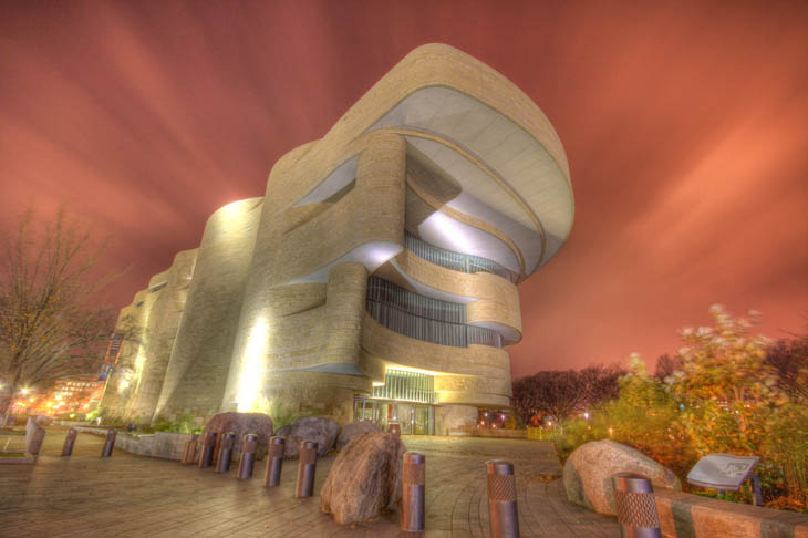 Most weirdest buildings - National Museum of the American Indian in Washington DC