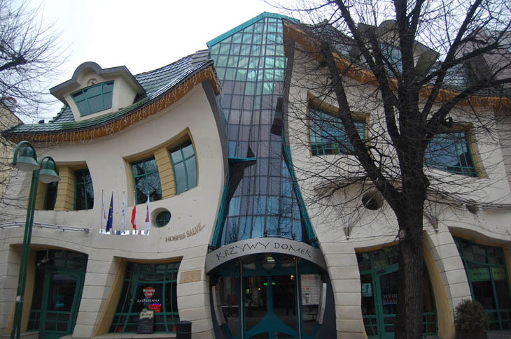 Krzywy Domek (The Crooked House) in Sopot, Poland