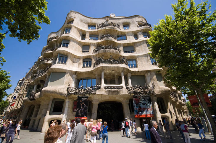 Casa Milà / La Pedrera, Barcelona, Catalonia, Spain