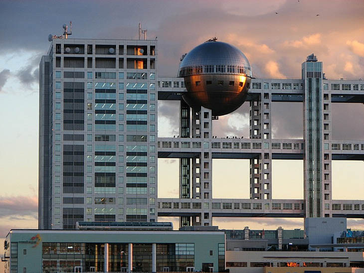 Fuji television building, Tokyo, Japan