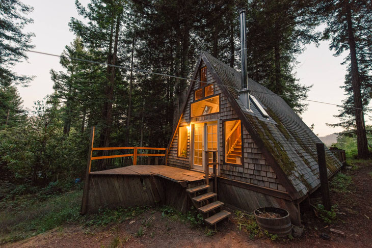 …for a cozy tiny house in the woods.