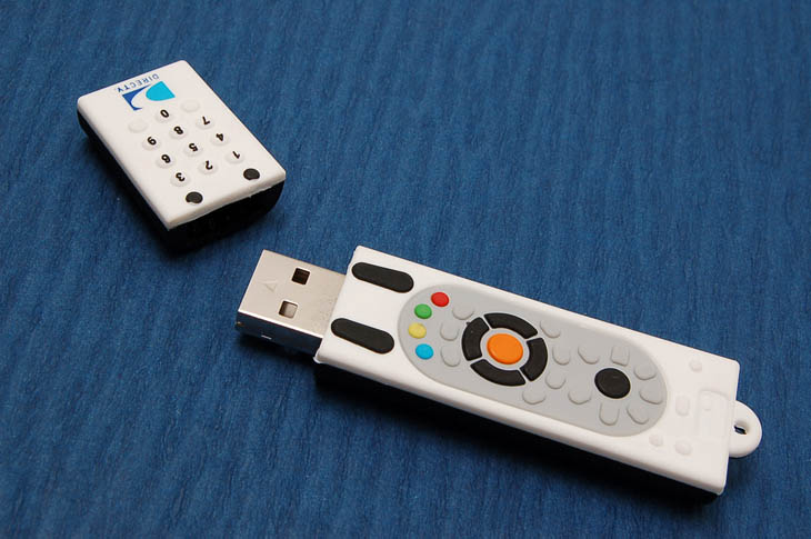 DirecTV Custom Remote USB Drive Open