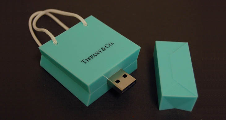 Cool USB sticks - Tiffany bag USB flash drives