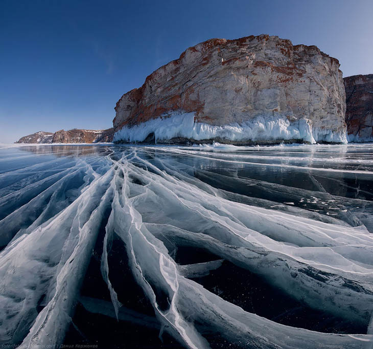 Frozen lakes - Baikal Lake In Russia