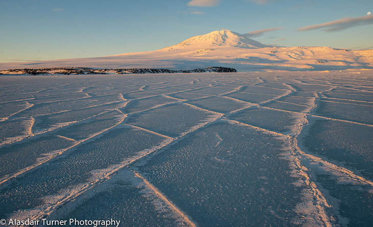 Cracks In The Sea Ice Of Mcmurdo Sound, In The Ross Sea, Antarctica.