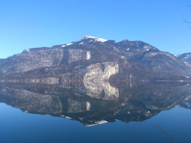 Reflection In Abersee On Our Walk Today