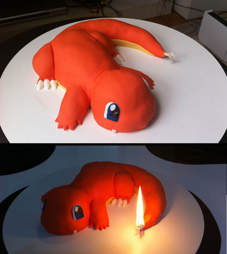 The Charmander Cake