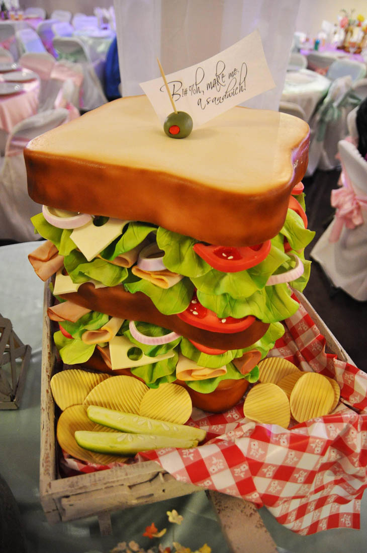 Huge Sandwich Cake