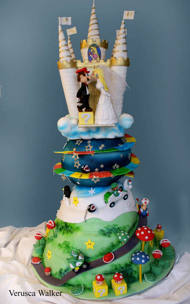 Super Mario Wedding Cake