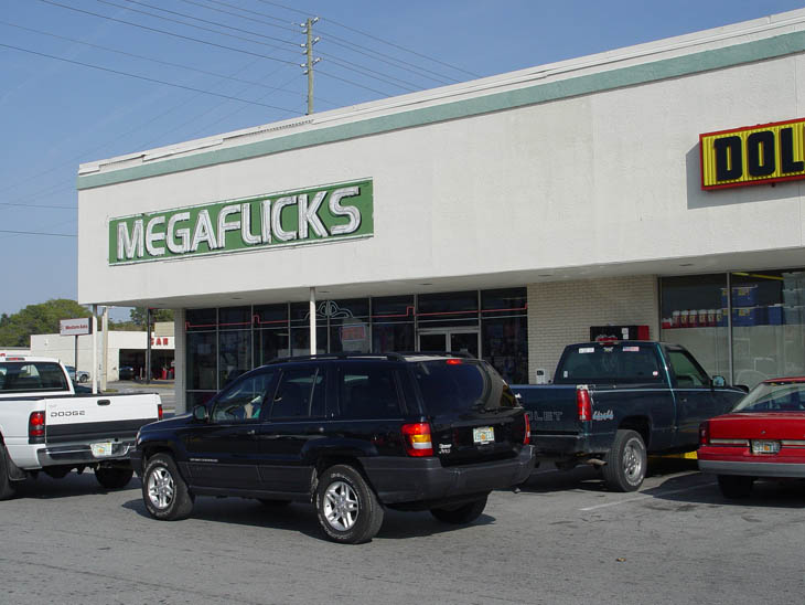 Megaflicks Store Sign