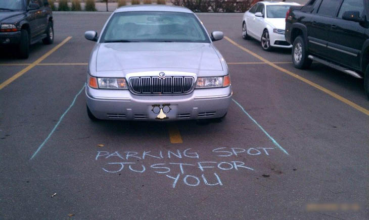 Yes SIR...You Park Like An ASSHOLE!