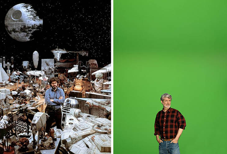 George Lucas + Star Wars Then And Now