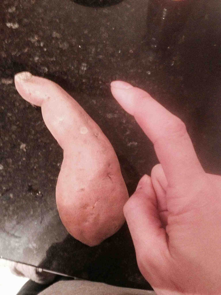 Sweet Potato Looks Like Finger