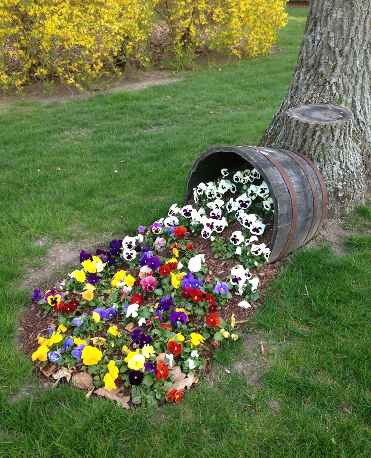 Creative Spilled Flower Pots