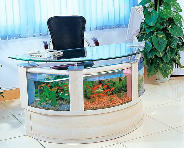 Aquarium Office Table