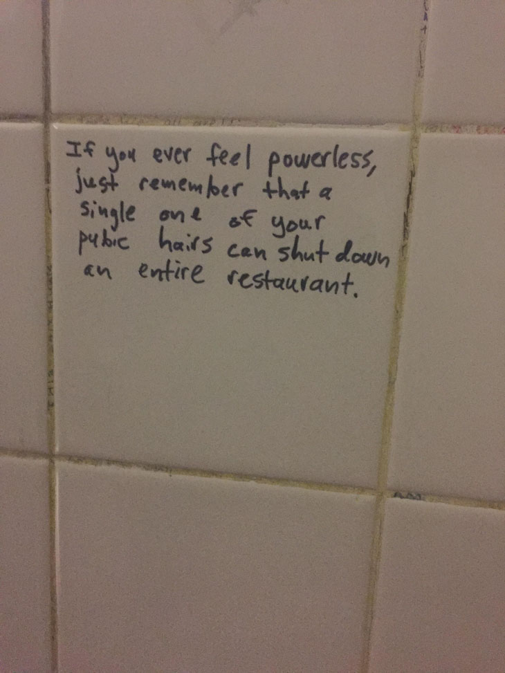 Saw This Written On The Bathroom Wall