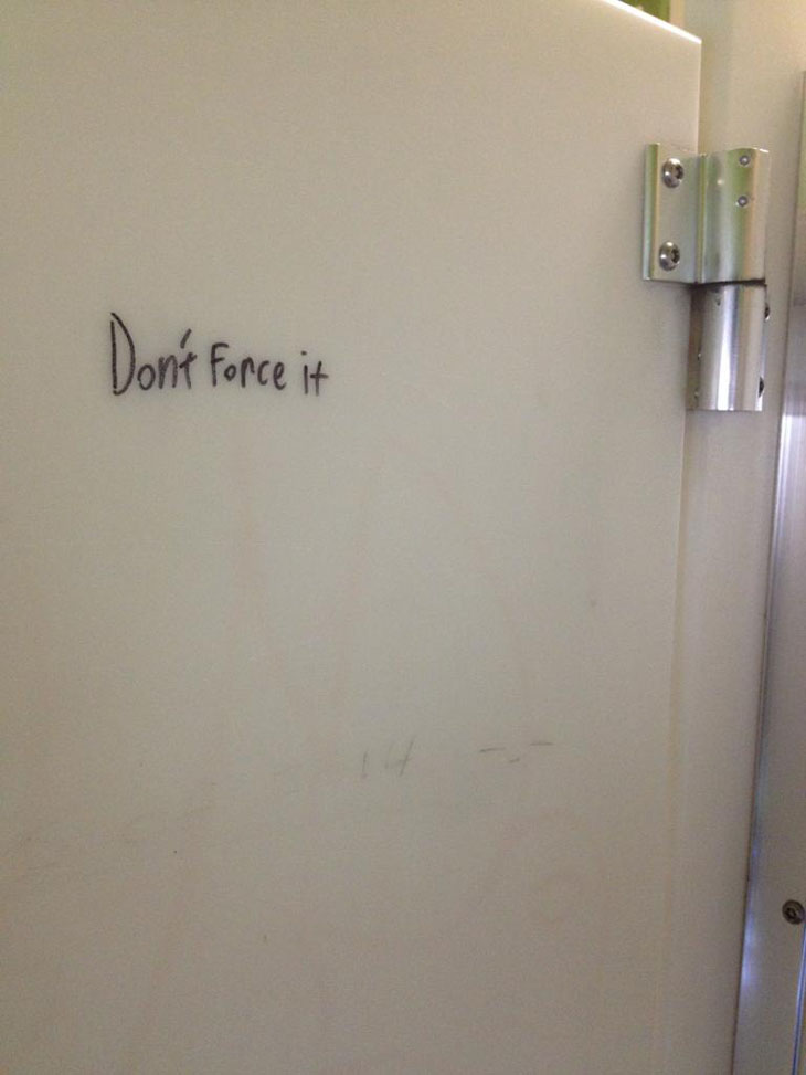 Wise Wisdom In A Bathroom Stall