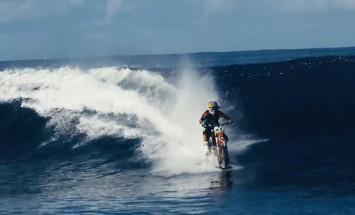 If You Think Surfing A Bike On A Wave Is Impossible… WATCH THIS!