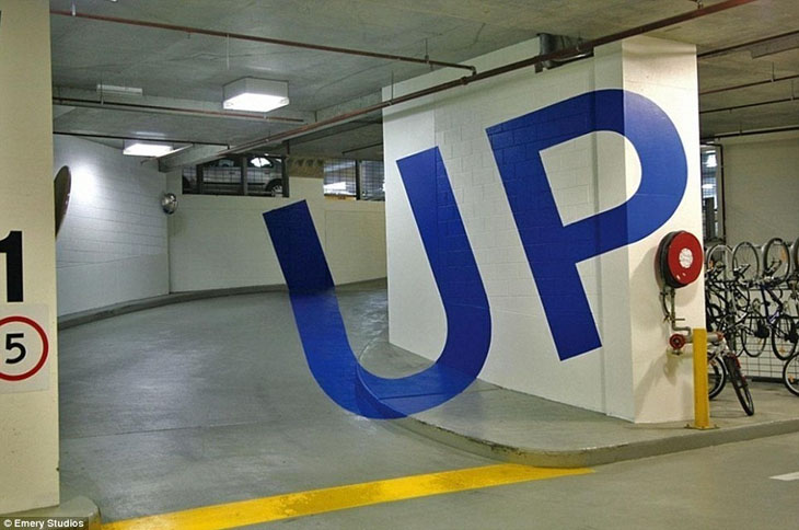 The Eureka Tower Car Park in Melbourne, Australia.