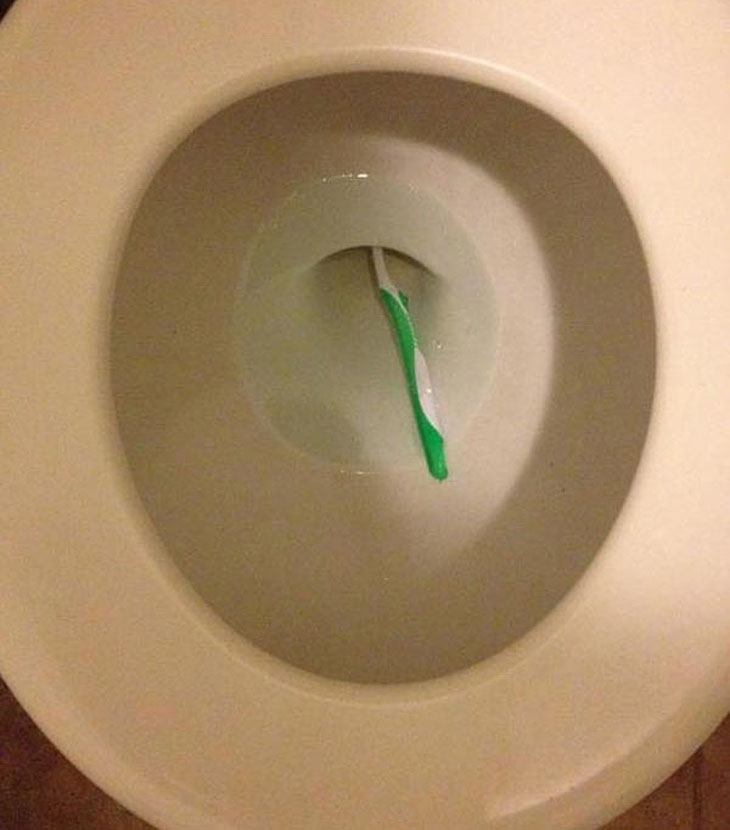 The owner of this toothbrush.