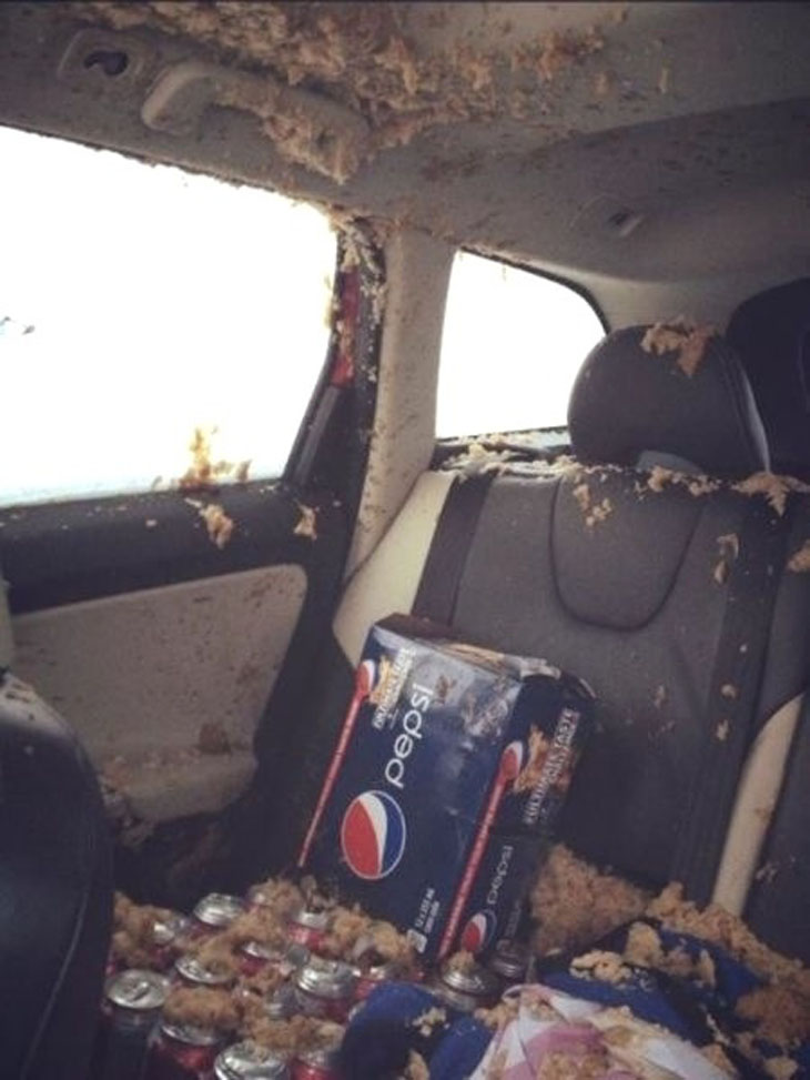 This person who was looking forward to a cold glass of Pepsi.