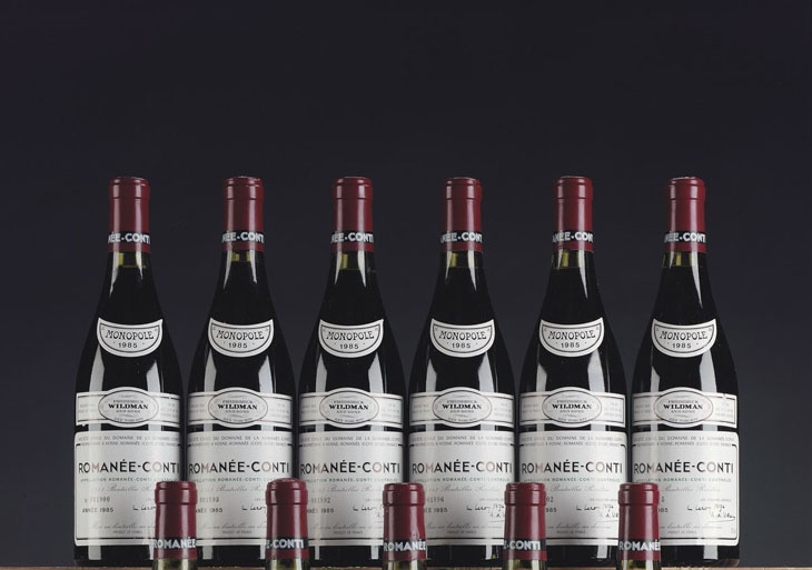 Twelve bottles of the rare 1978 Romanee-Conti wine