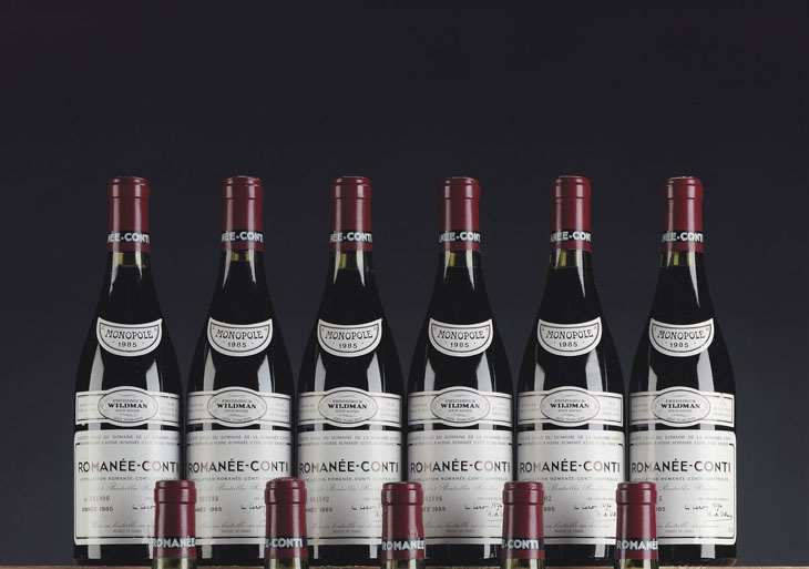 Twelve bottles of the rare 1978 Romanee-Conti wine