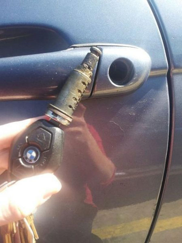 The person who really, really unlocked their car.