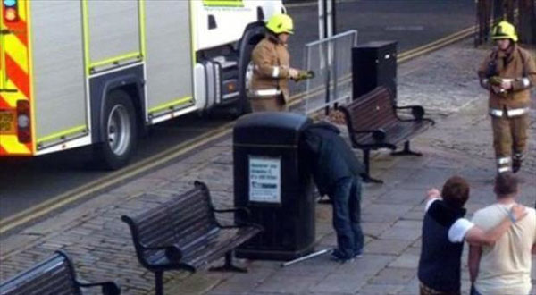 The guy who just wanted to check his mail.